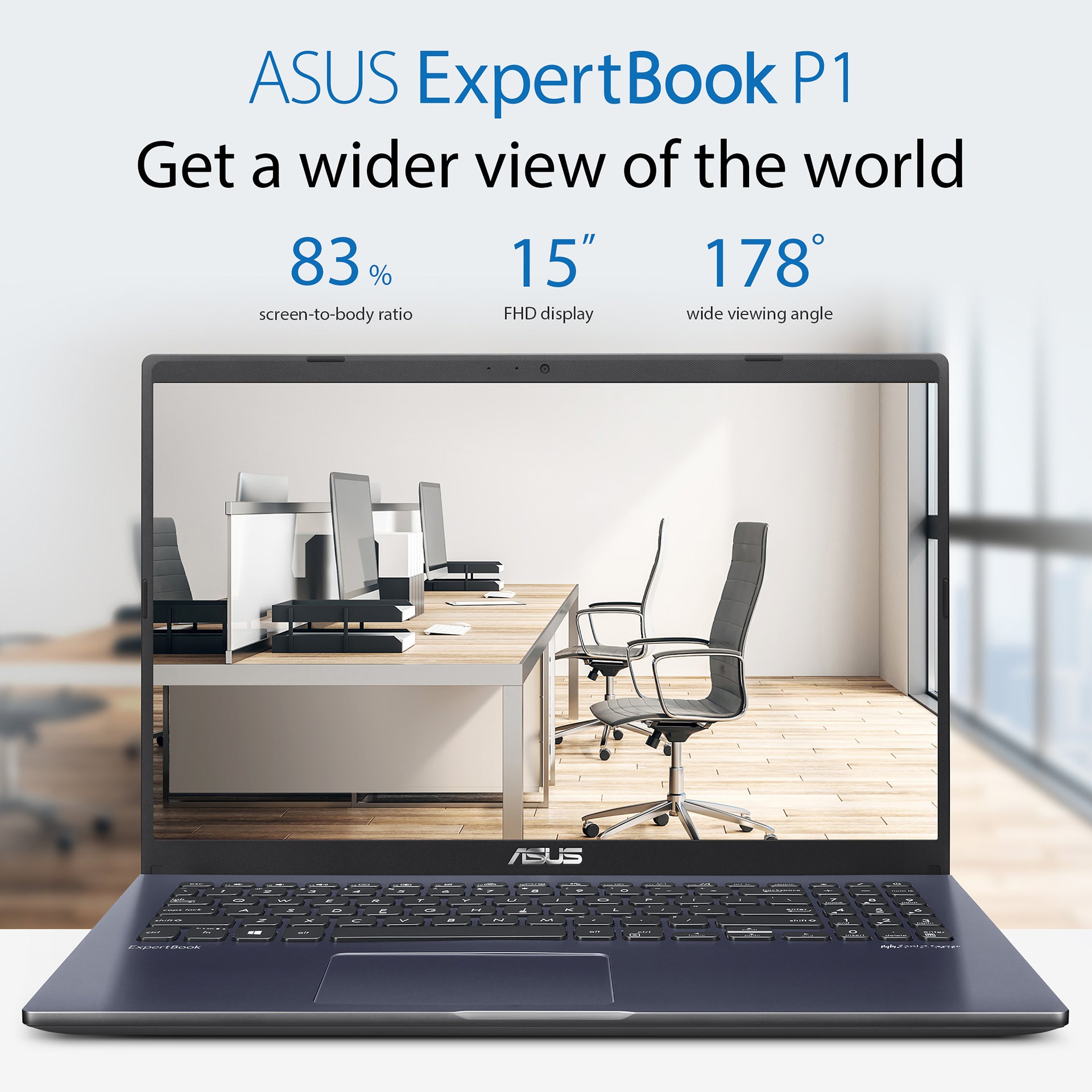 ASUS 210H Intel Core 5 16GB RAM 256GB SSD 15.6" Full HD Windows 11 Pro Education