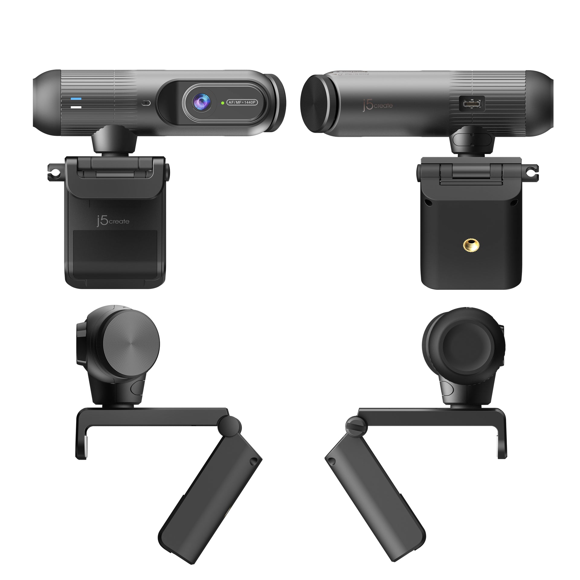 j5create JVU302 2K AI-Powered Webcam with Auto-Focus and High-Fidelity Microphone - Image 4