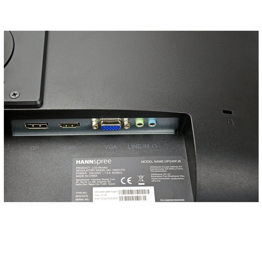 Hannspree HP248PJB 23.6" FHD IPS Monitor 60Hz