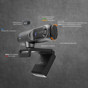 j5create JVU302 2K AI-Powered Webcam with Auto-Focus and High-Fidelity Microphone - Image 8