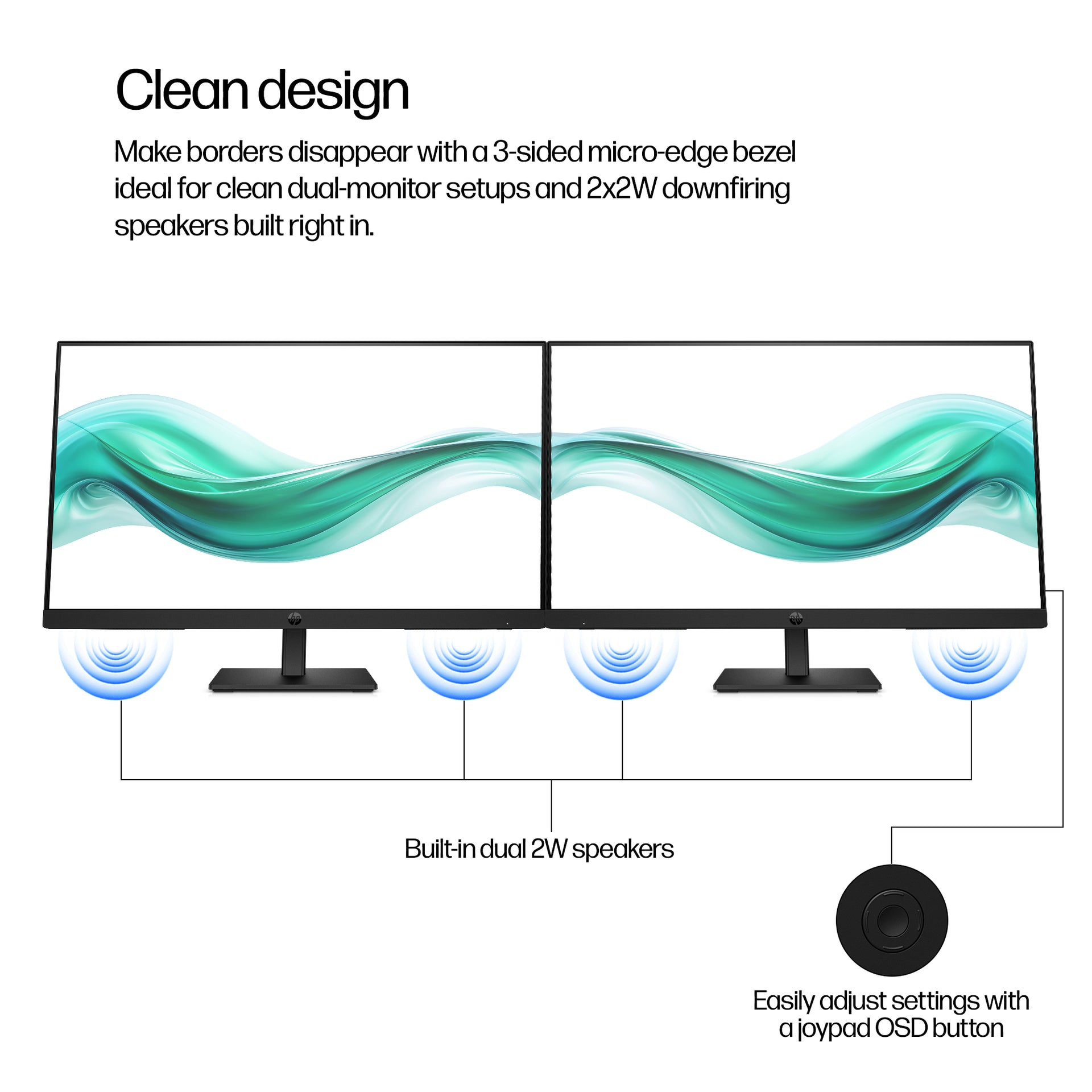 HP 324ph Series 3 Pro 23.8" Full HD Monitor IPS Panel 100Hz - Image 8
