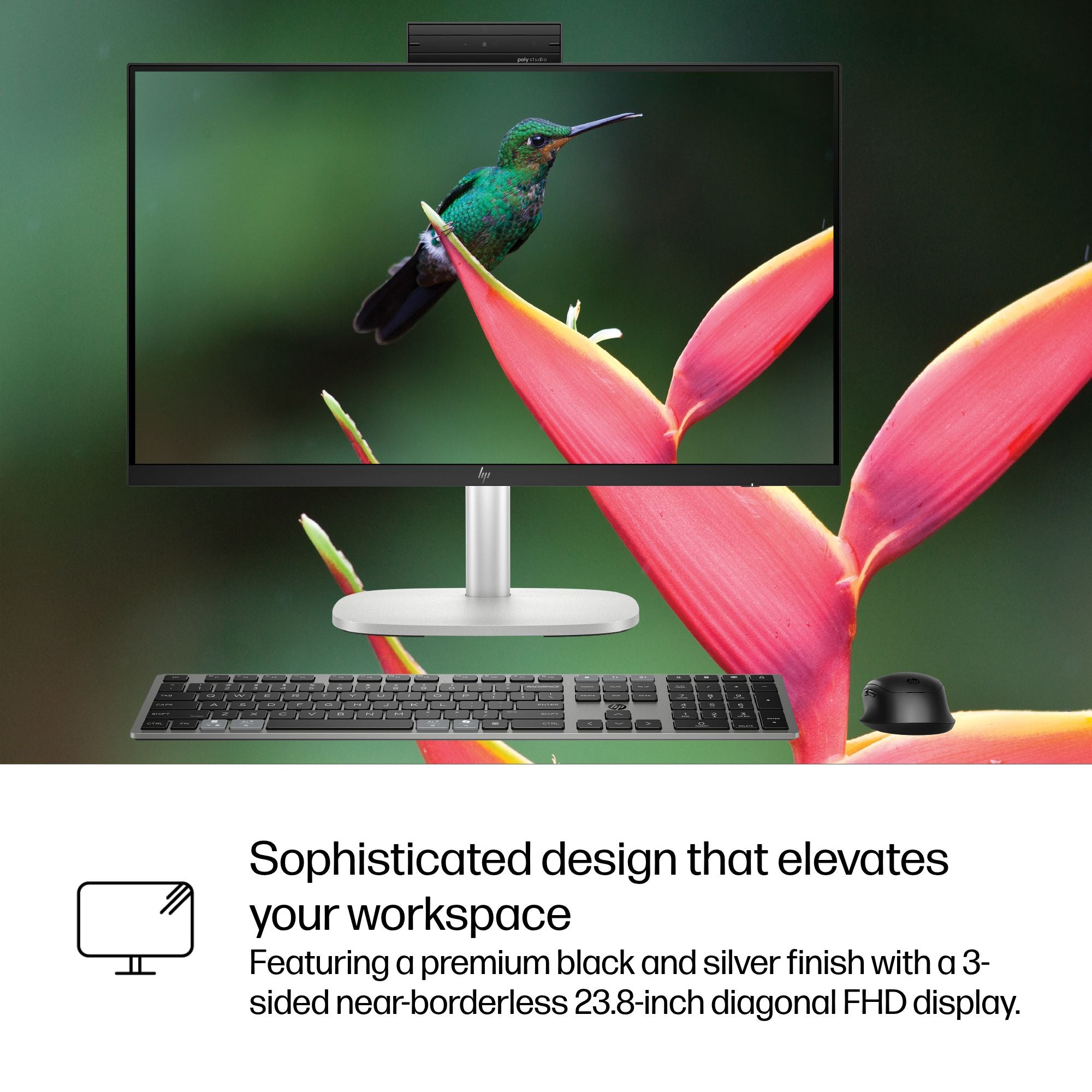 HP EliteStudio 8 All-in-One G1i 23.8" Desktop AI PC - Intel Core Ultra 7, 24GB RAM, 512GB SSD, Windows 11 Pro, Wi-Fi 7 - Image 12