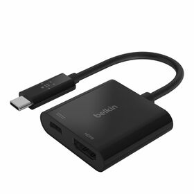 Belkin USB-C to HDMI + Charge Adapter 4K 60Hz (60W Power Delivery)