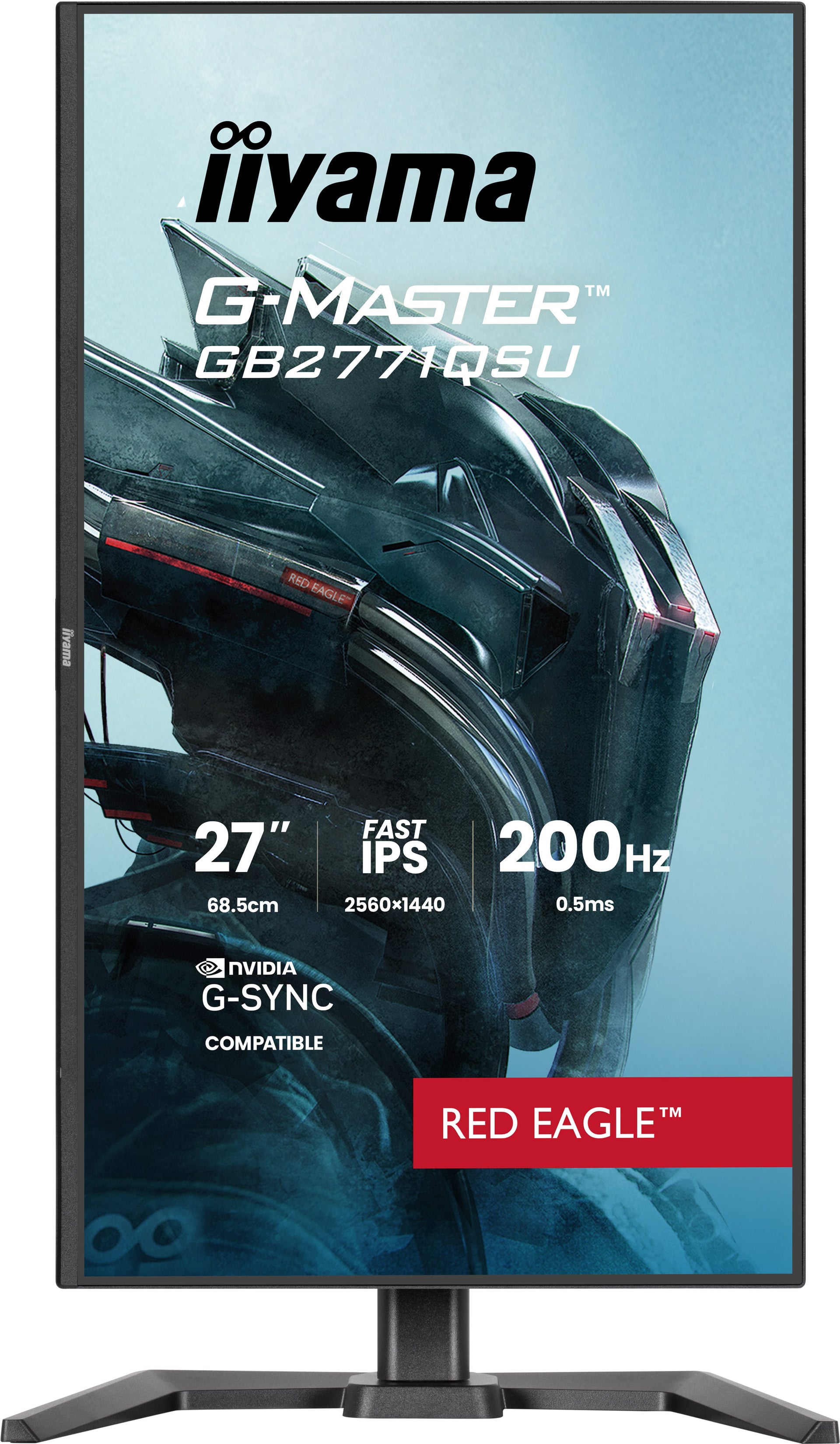 iiyama G-MASTER Red Eagle GB2771QSU-B1 27" QHD IPS Monitor 200Hz