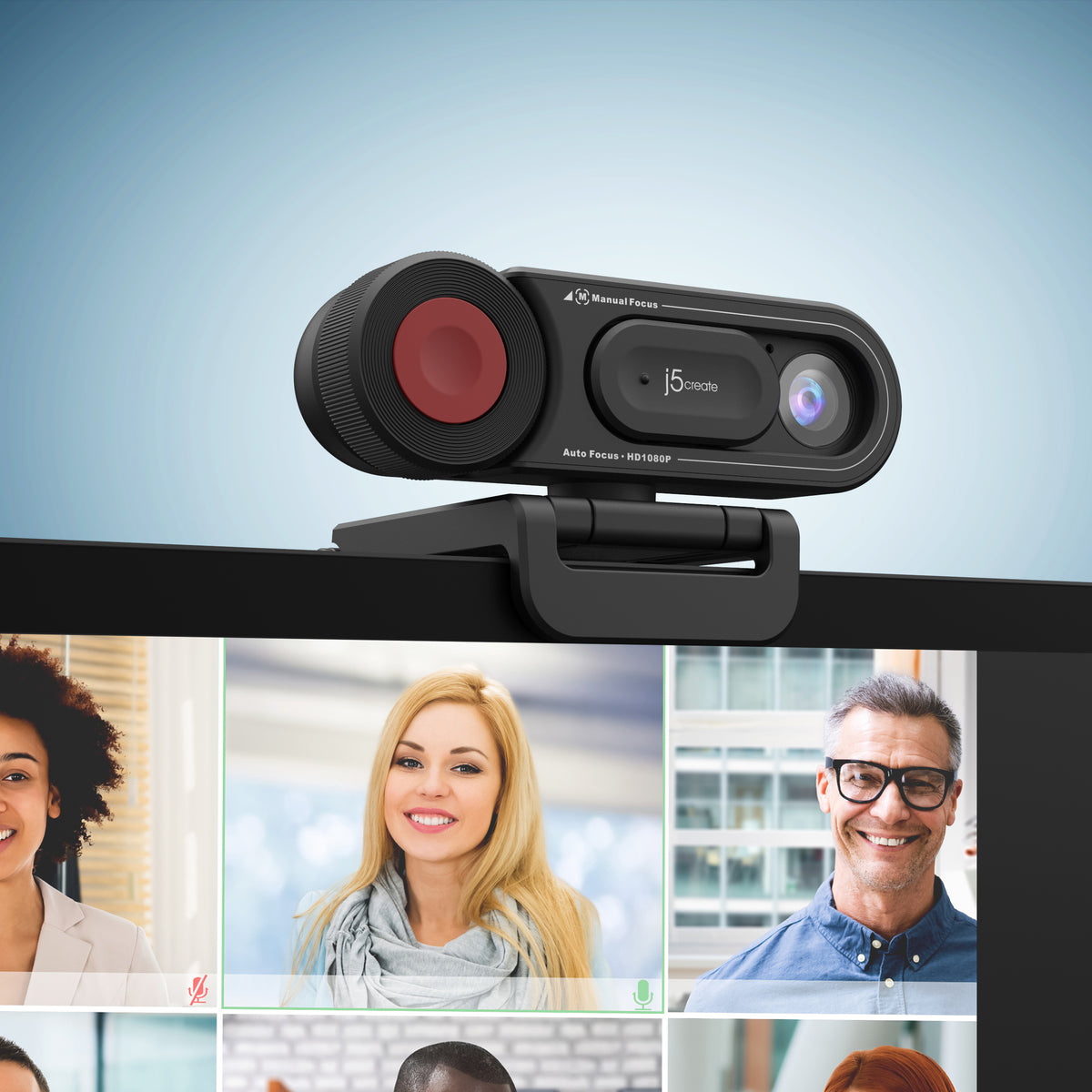 j5create JVU250 HD Webcam with Auto &amp; Manual Focus - Image 8
