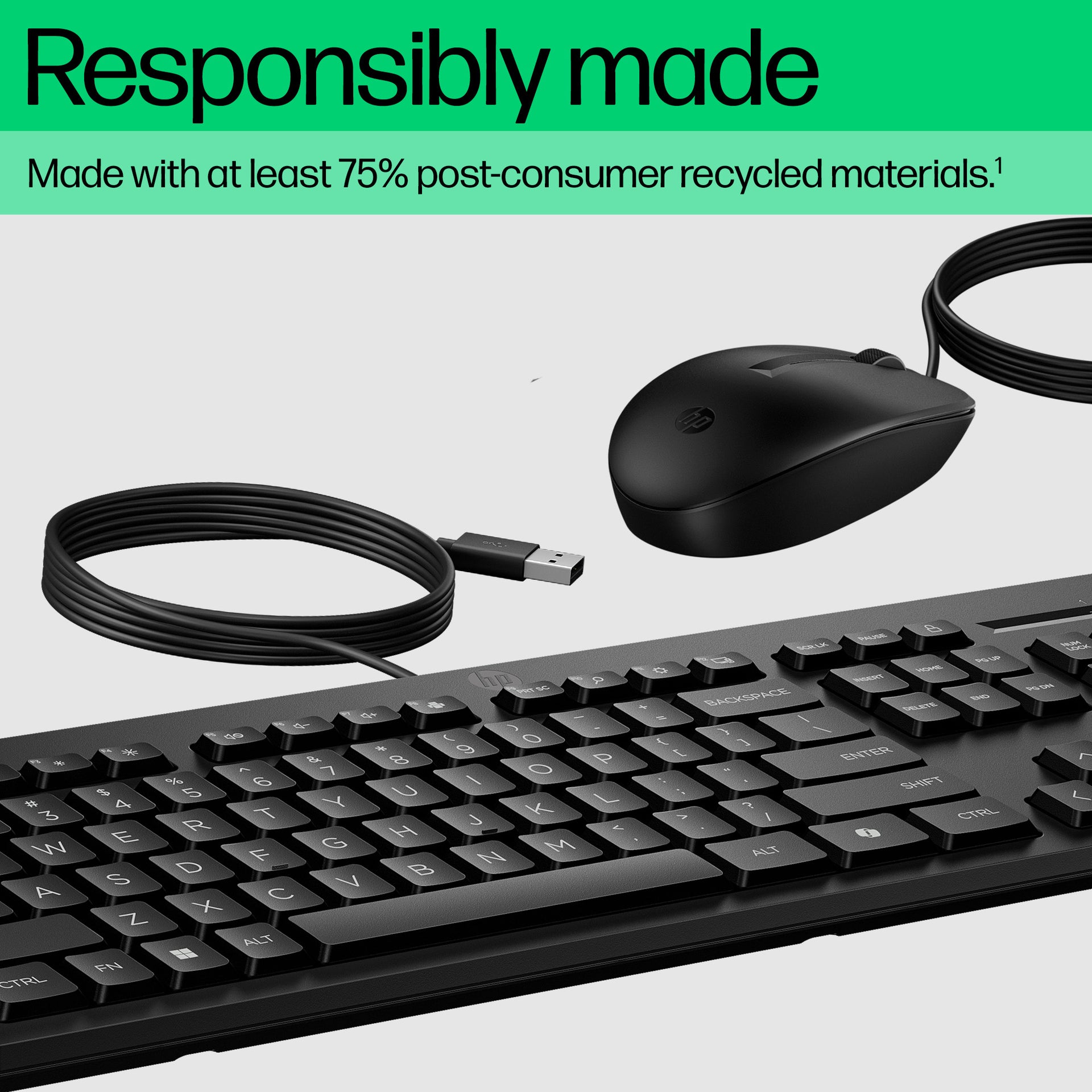 HP 225 Wired Keyboard and Mouse Combo for Comfort and Efficiency - Image 7