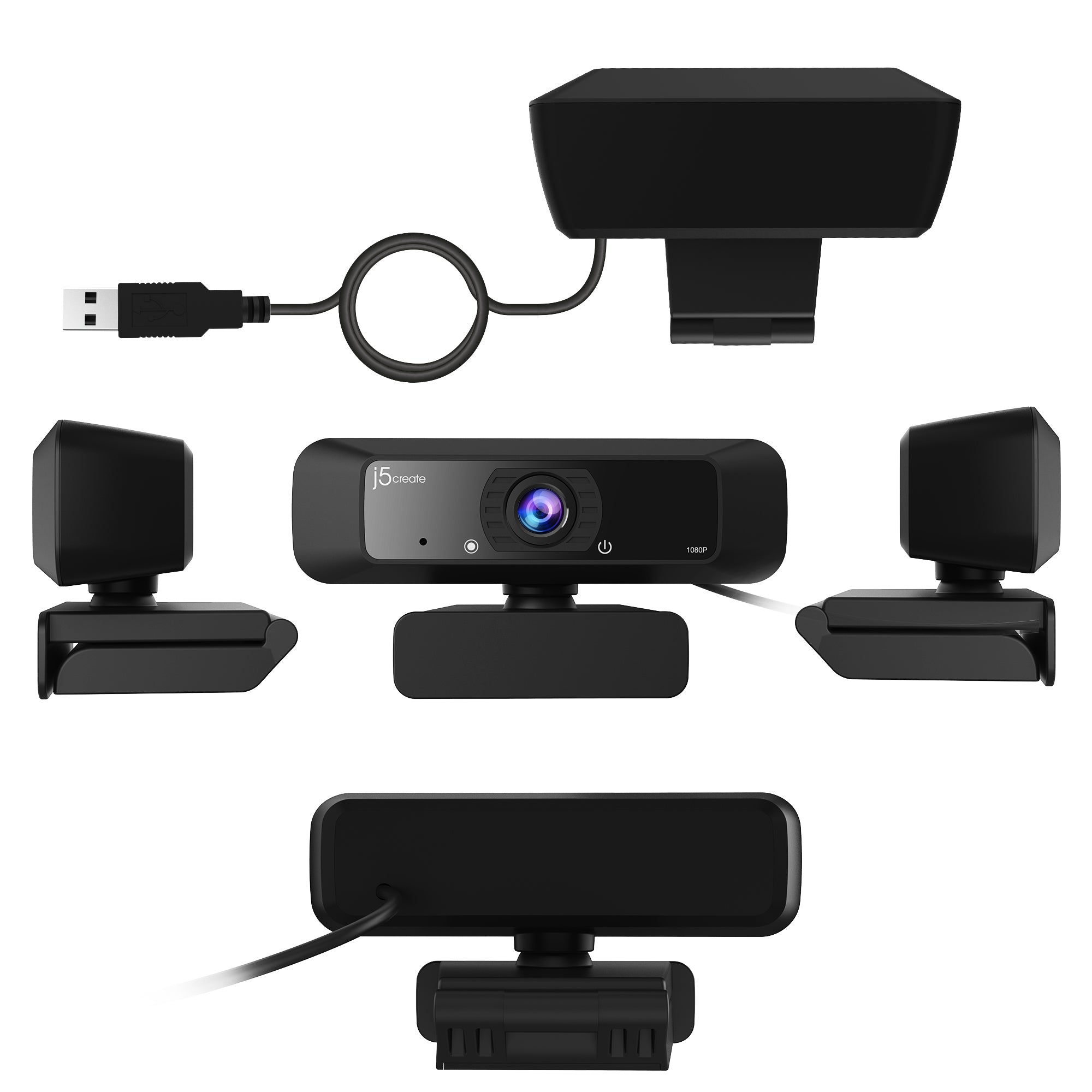 j5create JVCU100 Full HD 1080p USB Webcam with Auto Focus &amp; Microphone - Image 6
