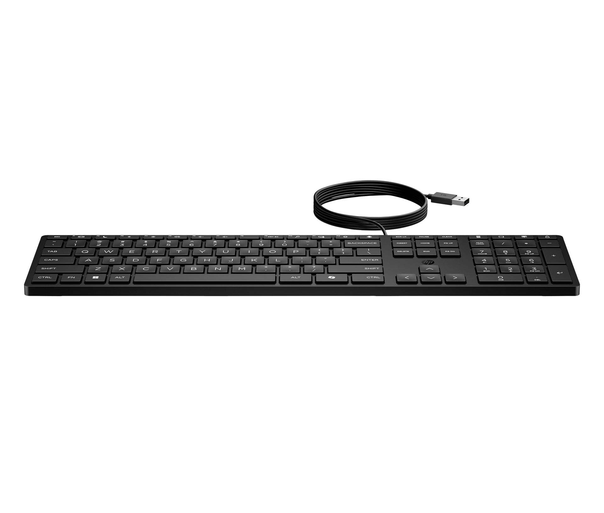 HP Wired Desktop 320K Keyboard - Compact, Durable, and Eco-Friendly