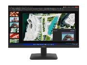 Computer monitor displaying a design software interface with multiple images on a white background