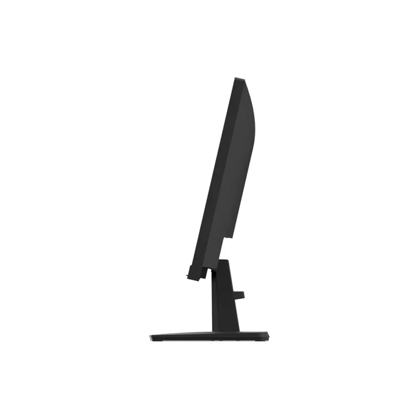 Black computer monitor on a white background
