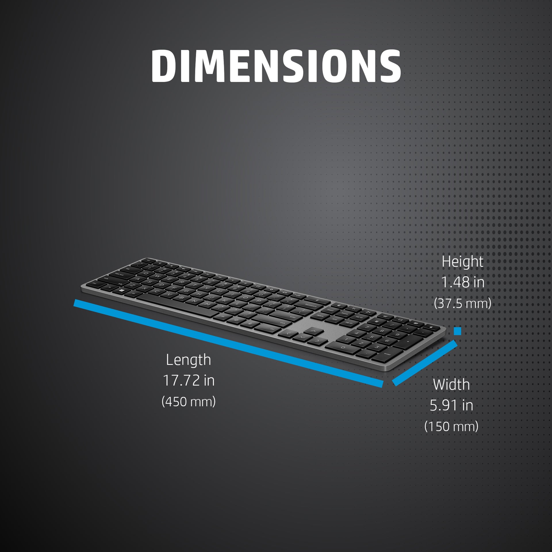 HP 975 Wireless Keyboard with Dual-Mode Connectivity - Image 5