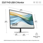 HP 524pu Series 5 Pro 23.8" Full HD Monitor IPS Panel 100Hz - Image 3