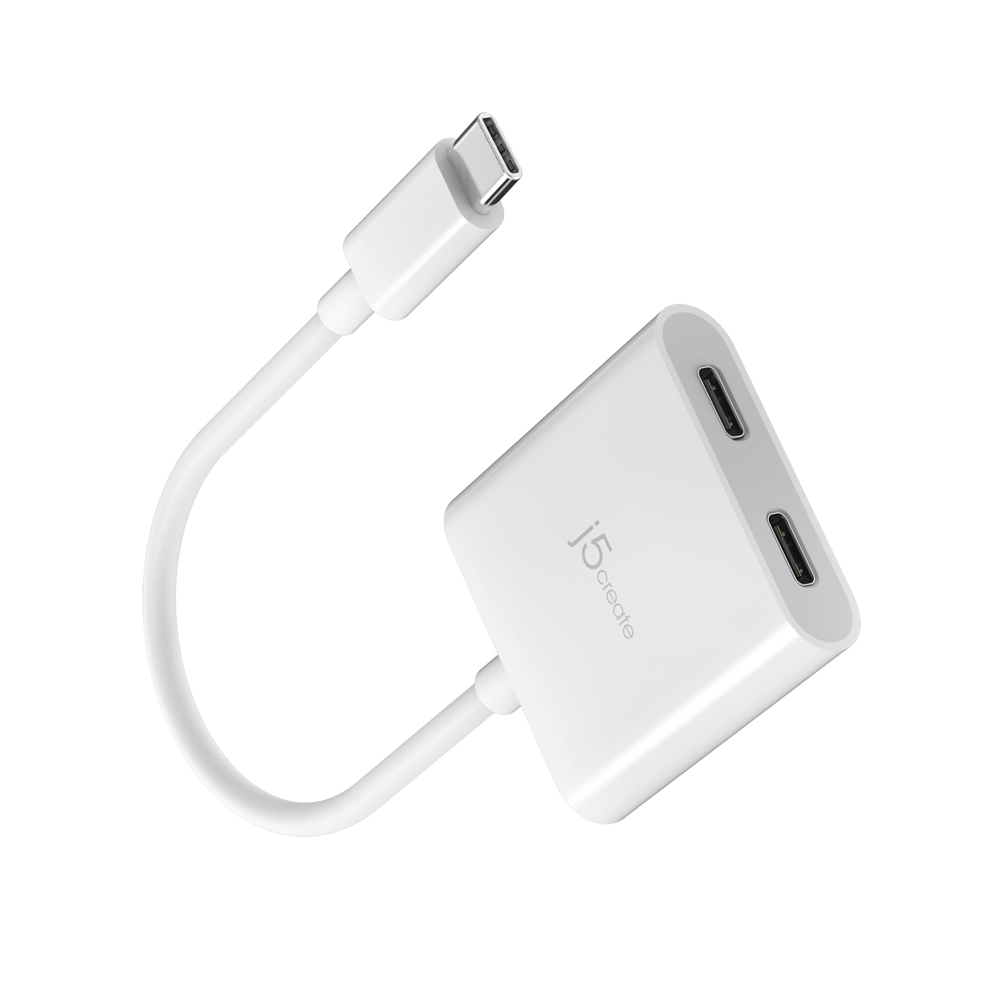 j5create USB-C to Dual USB-C Adapter with 4K Video and Power Delivery - Image 2
