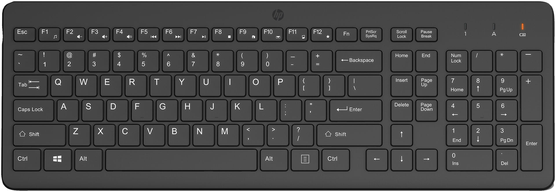HP 225 Wireless Keyboard with Chiclet-Style Keys