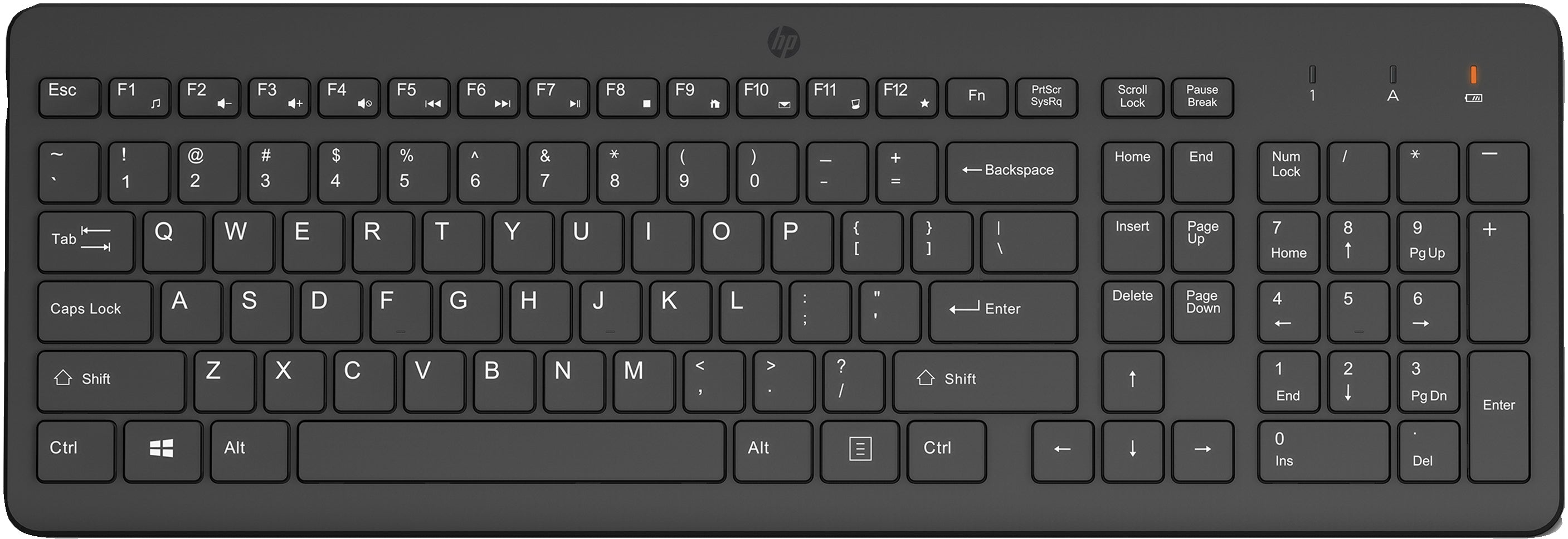 HP 225 Wireless Keyboard with Chiclet-Style Keys