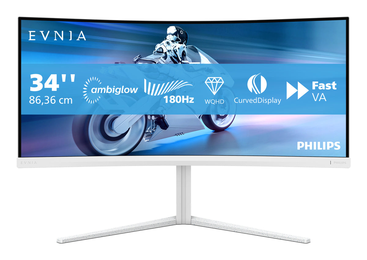 PHILIPS 34M2C5501A/00 34" Wide Quad HD Monitor VA Panel 180Hz