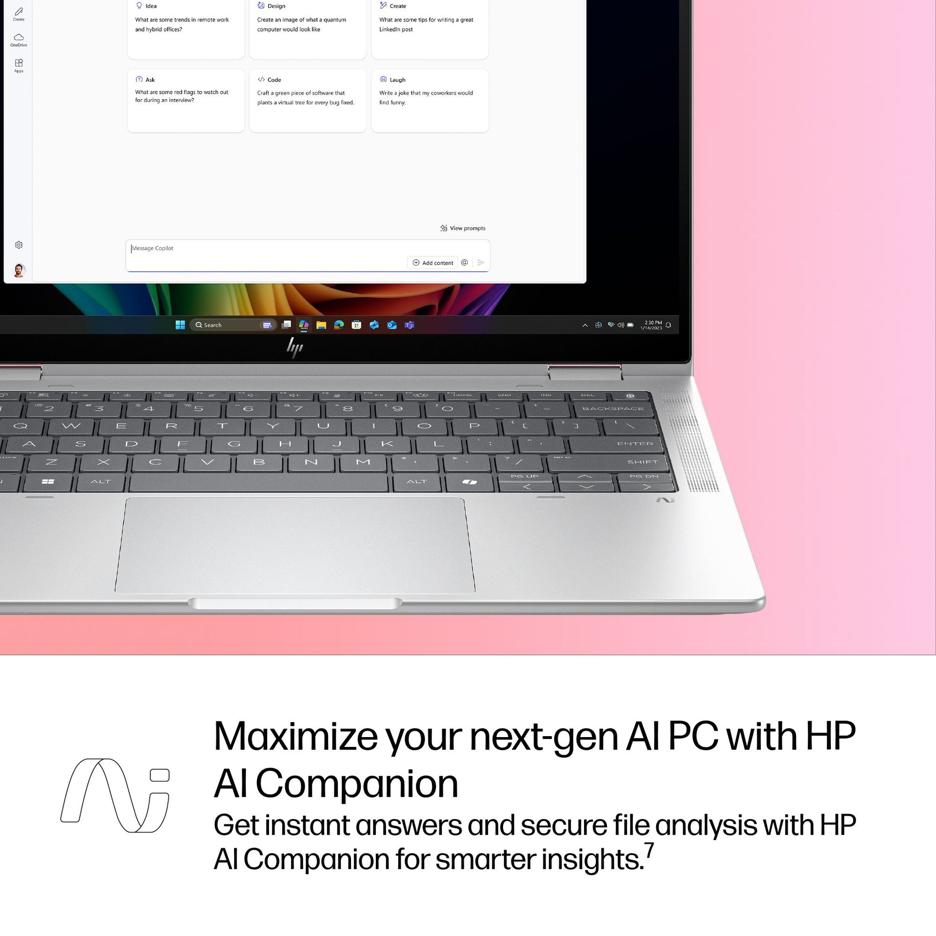 HP EBXFLG1I14AI Intel Core Ultra 7 258V 32GB RAM 512GB SSD Intel Arc Graphics 14" WUXGA Windows 11 Pro - Image 6