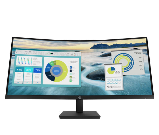 HP P34hc G4 34" WQHD Curved Monitor with USB-C