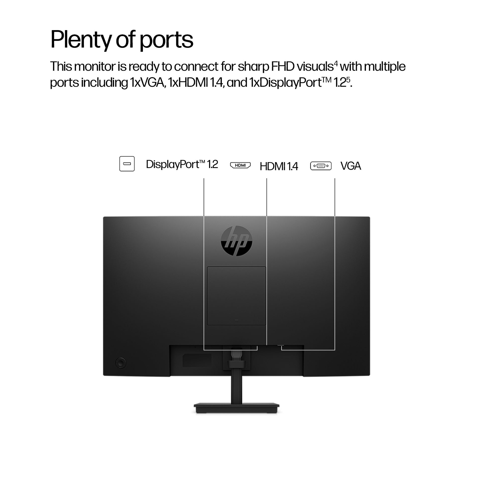 HP 324ph Series 3 Pro 23.8" Full HD Monitor IPS Panel 100Hz - Image 5
