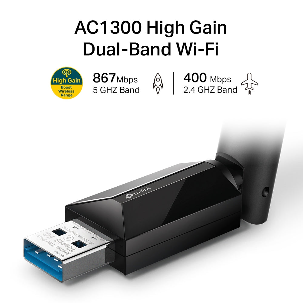 TP-Link Archer T3U Plus USB Wi-Fi Adapter AC1300 Wi-Fi 5 - Image 2