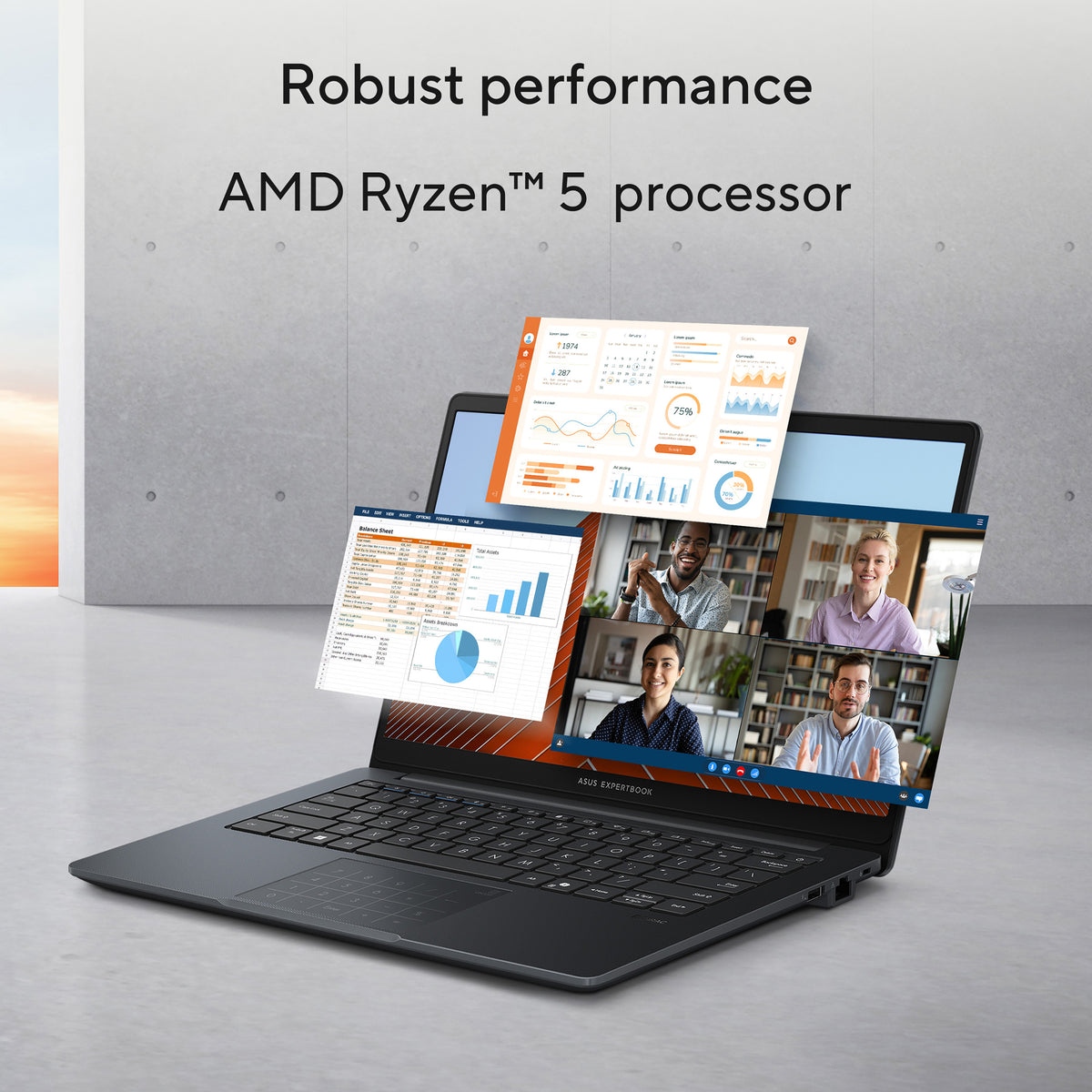 ASUS EXPERTBOOK BM1403CD AMD Ryzen 5 150 8GB RAM 256GB SSD 14" Full HD Windows 11 Pro Education