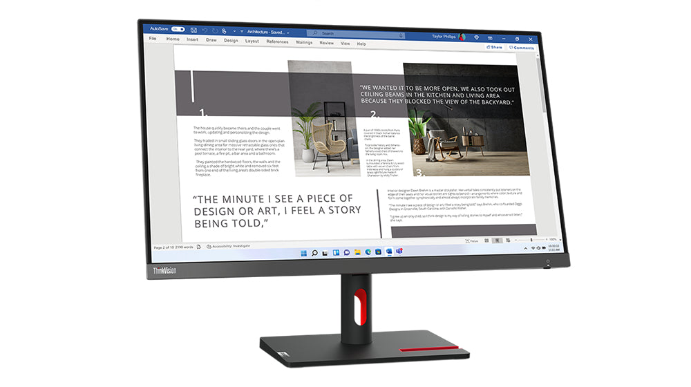 Lenovo ThinkVision S27i-30 27" Full HD Monitor IPS Panel 100Hz