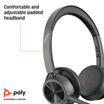 HP Poly Voyager 4320 USB-A Headset with BT700 Dongle - Microsoft Teams Certified - Image 5
