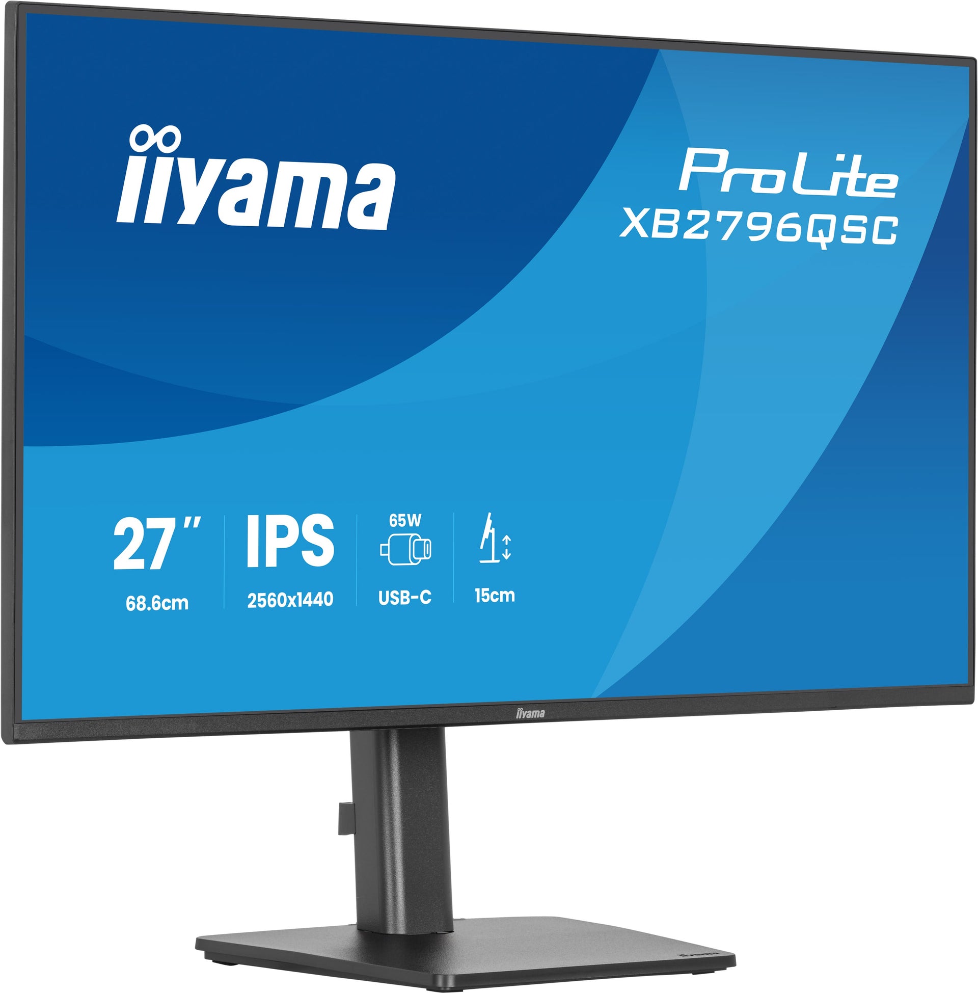 iiyama ProLite XB2796QSC-B1 27" QHD IPS Monitor 75Hz