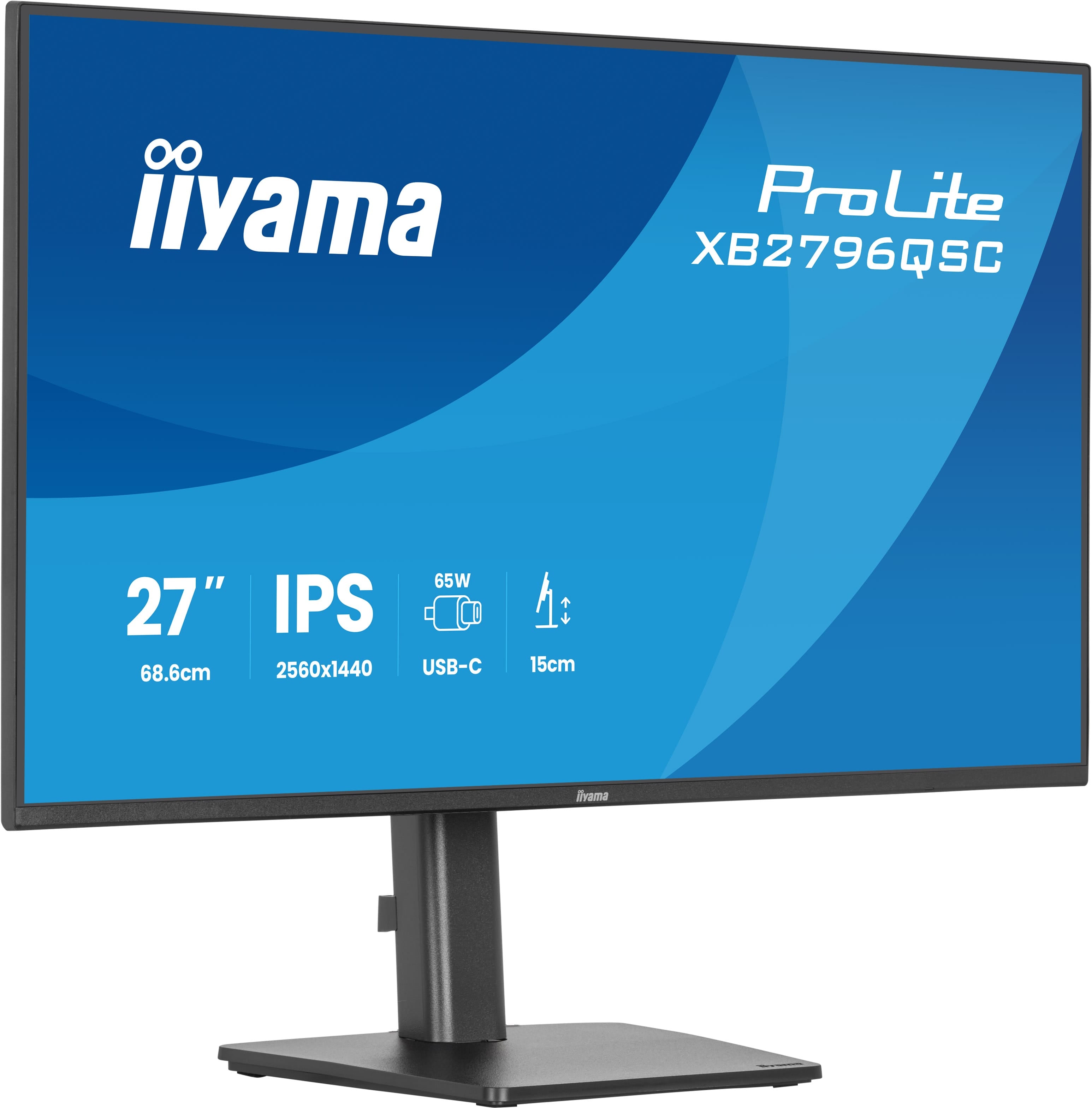 iiyama ProLite XB2796QSC-B1 27" QHD IPS Monitor 75Hz