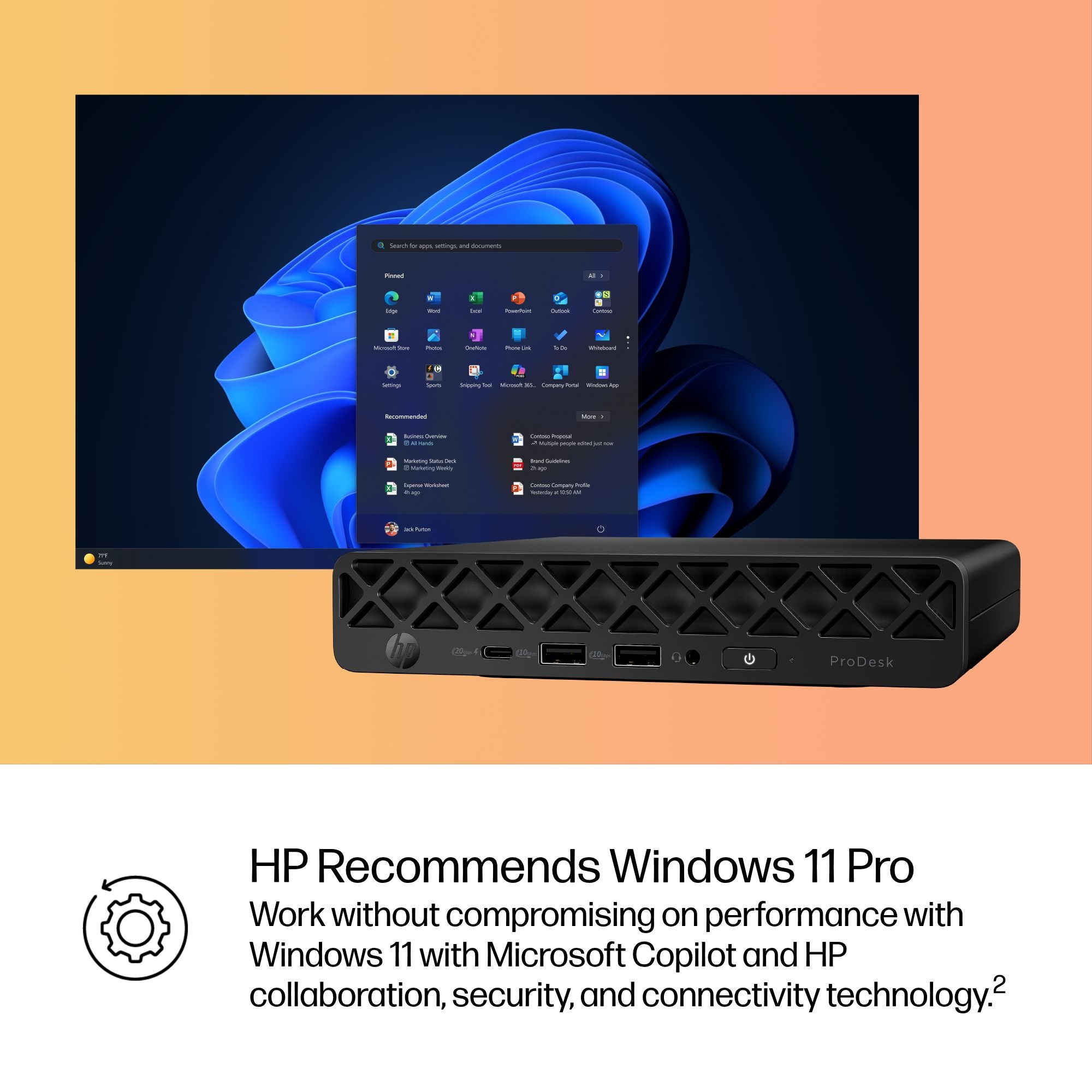 HP ProDesk 4 G1i Intel Core Ultra 7 265T 16GB RAM 512GB SSD Intel Graphics Mini PC Windows 11 Pro - Image 11