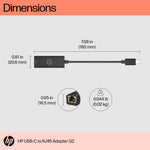 HP USB-C to RJ45 Ethernet Adapter G2 - High-Speed Gigabit Connectivity - Image 3