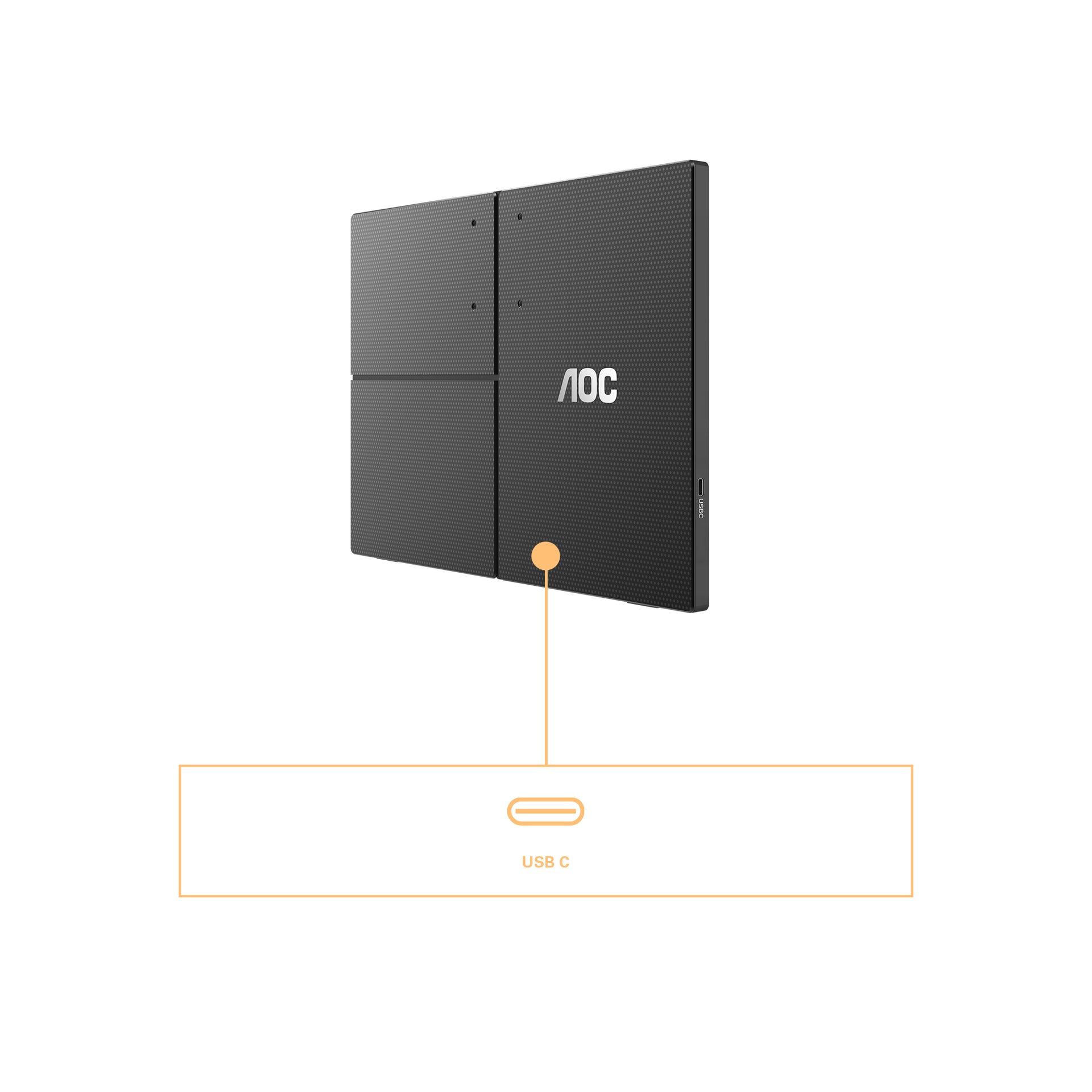 AOC 16T3EA 16" Full HD IPS Portable Monitor 60Hz