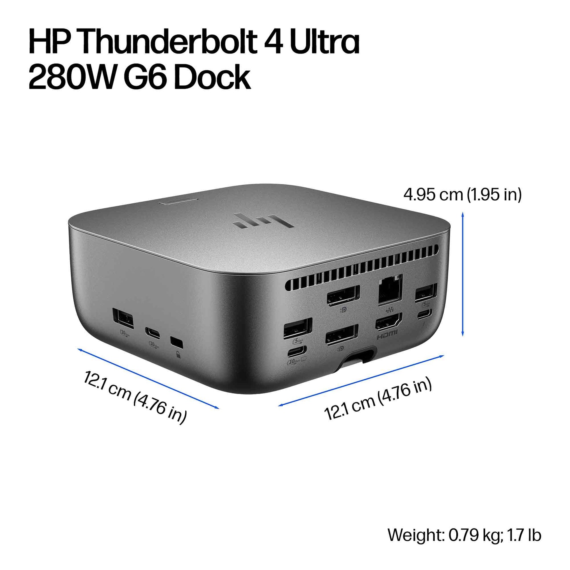 HP Thunderbolt 4 Ultra Dock - 280W Power &amp; 40Gbps Speed - Image 4