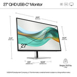 HP 527pu Series 5 Pro 27" QHD Monitor IPS Panel 100Hz - Image 4