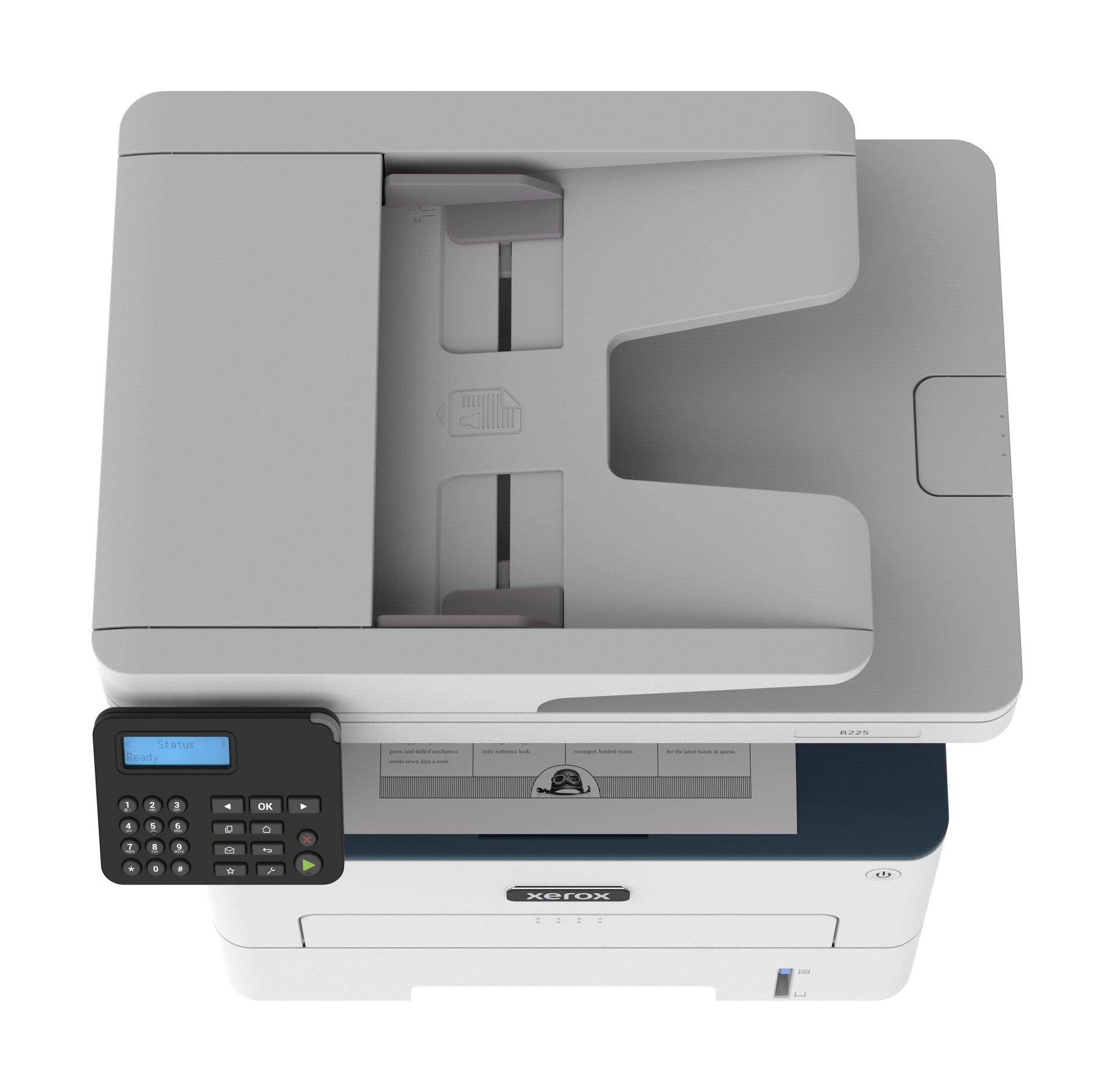 Xerox B225 Wireless All-in-One Mono Printer with Duplex, Print/Copy/Scan, ADF, 34ppm, 2 Trays, 251-Sheet Capacity - Image 3