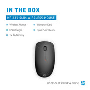 HP 235 Slim Wireless Mouse - Durable &amp; Comfortable with 2.4 GHz Connectivity - Image 3