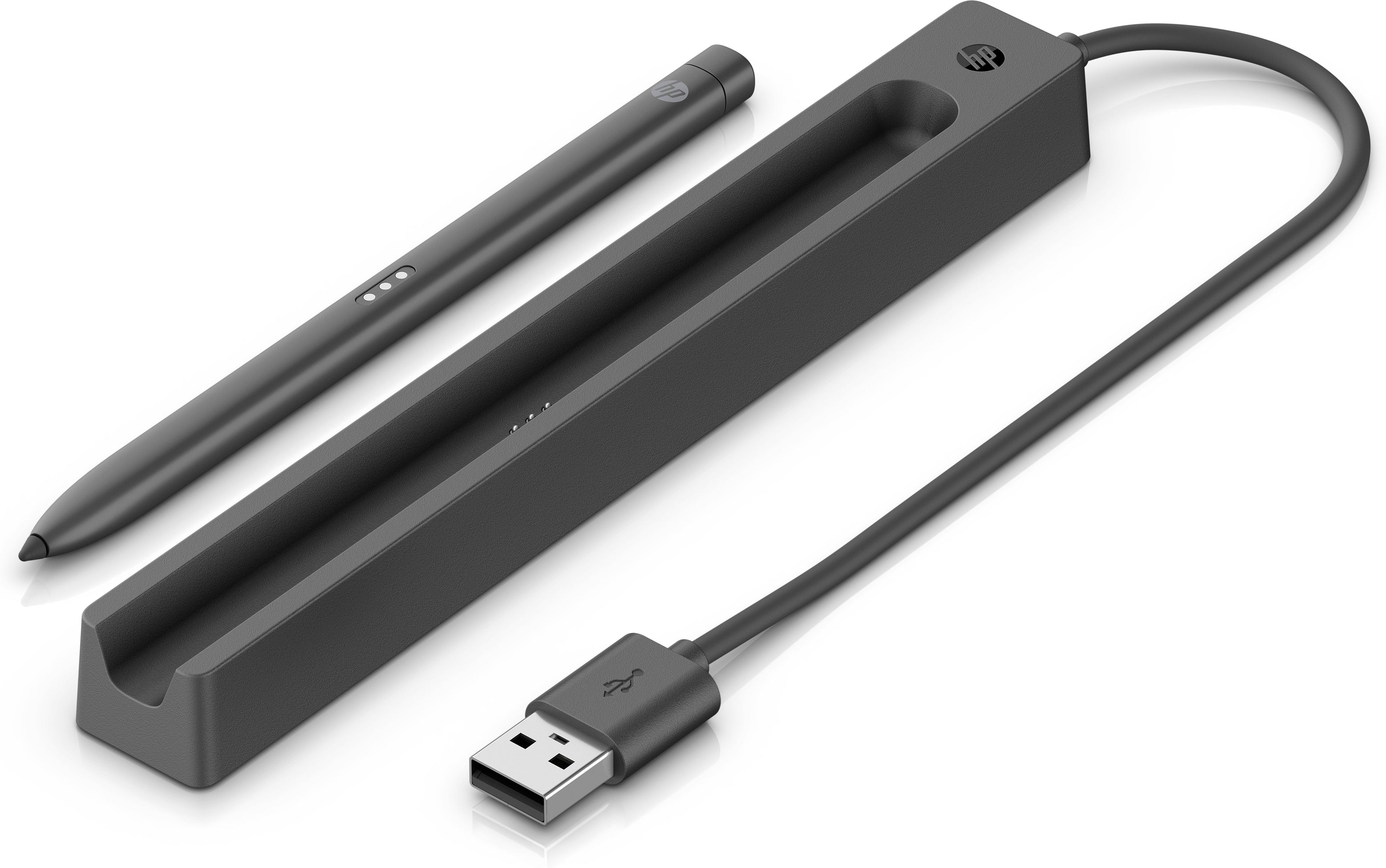 HP Slim Rechargeable USB Pen Charger - Black - Image 2