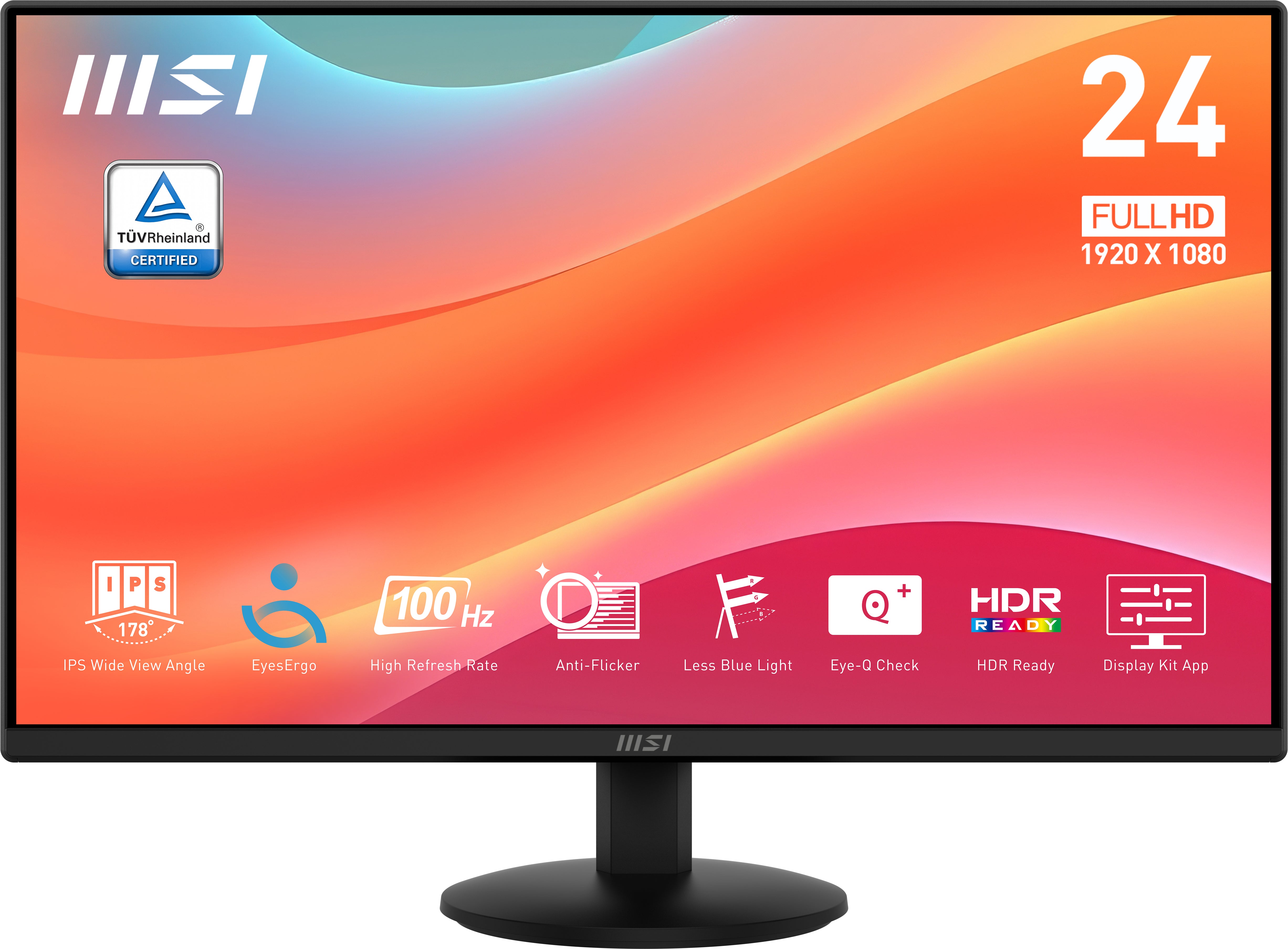 MSI MP242L 23.8" Full HD IPS Monitor 100Hz