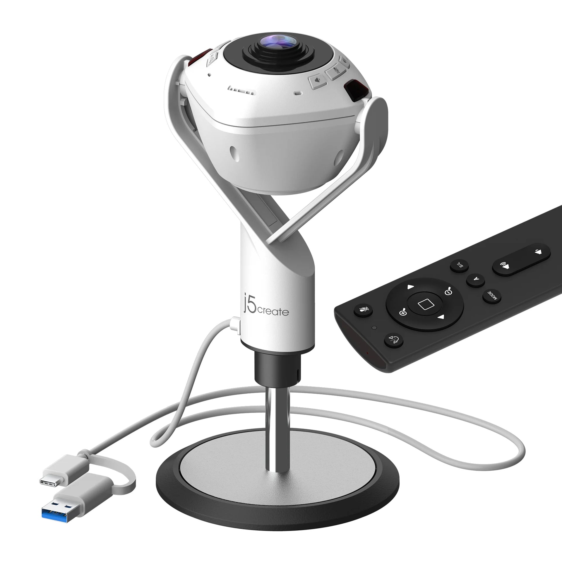 j5create 360° All-Around Webcam with Integrated Speakerphone - Image 2