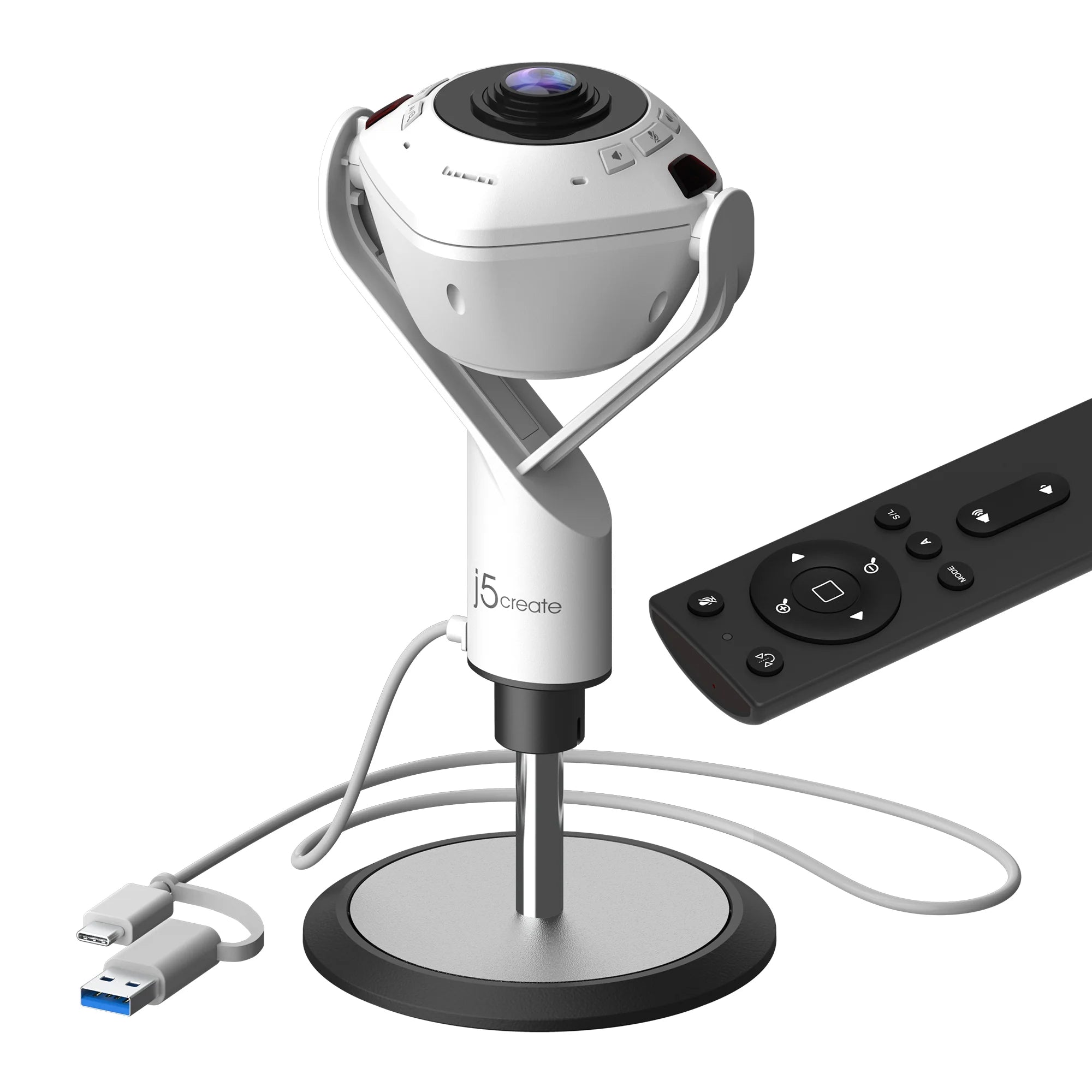 j5create 360° All-Around Webcam with Integrated Speakerphone - Image 2