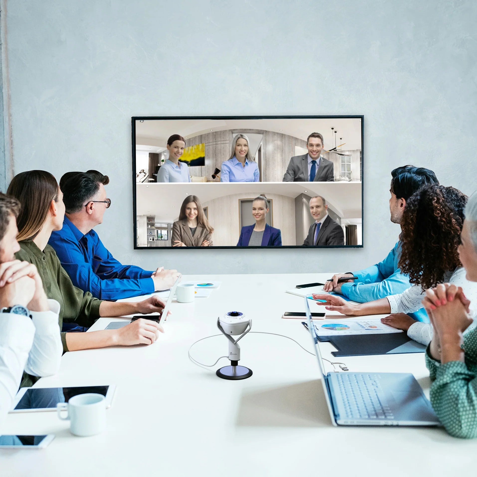 j5create 360° All-Around Webcam with Integrated Speakerphone - Image 6