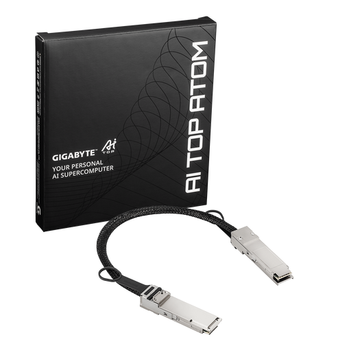 GIGABYTE AI TOP ATOM QSFP112 400Gbps Cable