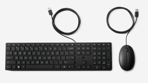 HP Wired Desktop 320MK Keyboard and Mouse Combo