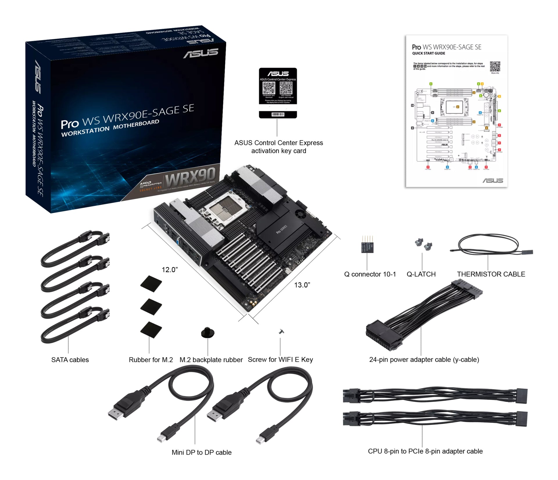 ASUS PRO WS WRX90E-SAGE SE AMD WRX90 EEB