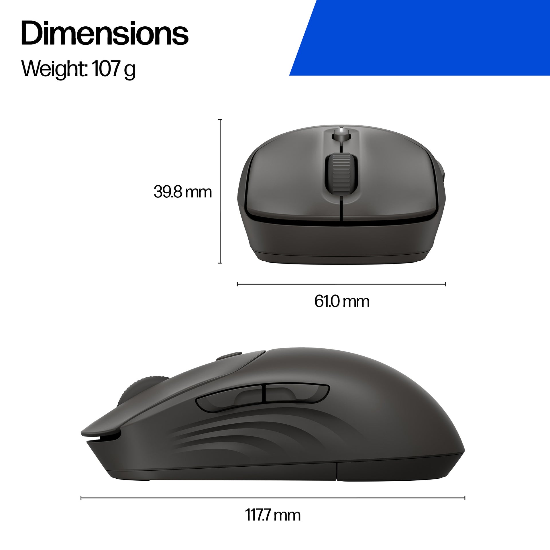 HP 405 Quiet Wireless Mouse with Bluetooth and 2.4GHz Connectivity - Image 5