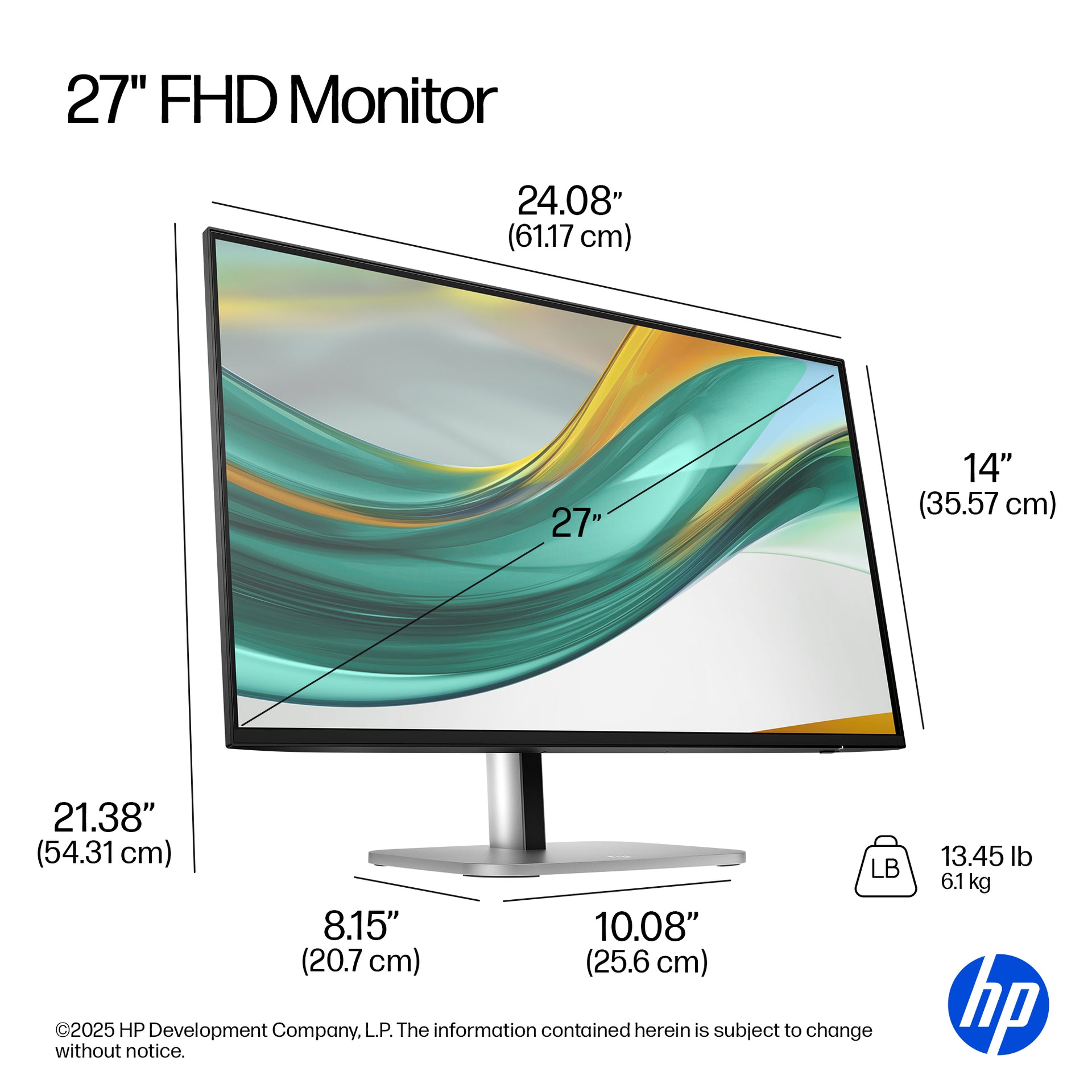 HP SERIES5 PRO 527PF 27" Full HD Monitor IPS Panel 120Hz - Image 6