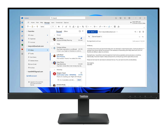 Lenovo ThinkVision S24-4e 23.8" Full HD Monitor IPS Panel 100Hz