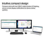 HP G6 Docking Station 2 x DisplayPort HDMI USB-C 1GbE 2.5GbE