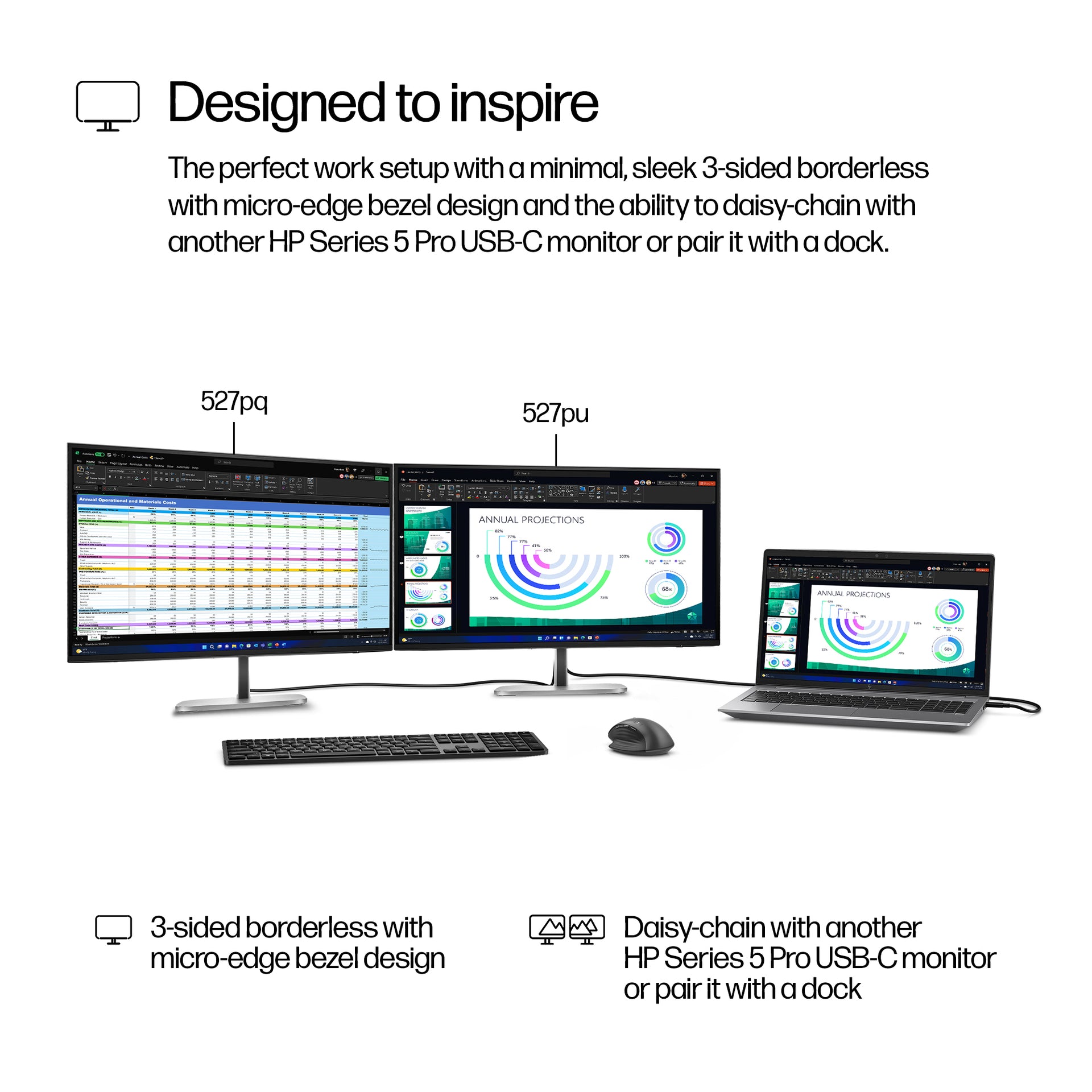 HP 527pq Series 5 Pro 27" QHD Monitor IPS Panel 100Hz - Image 6