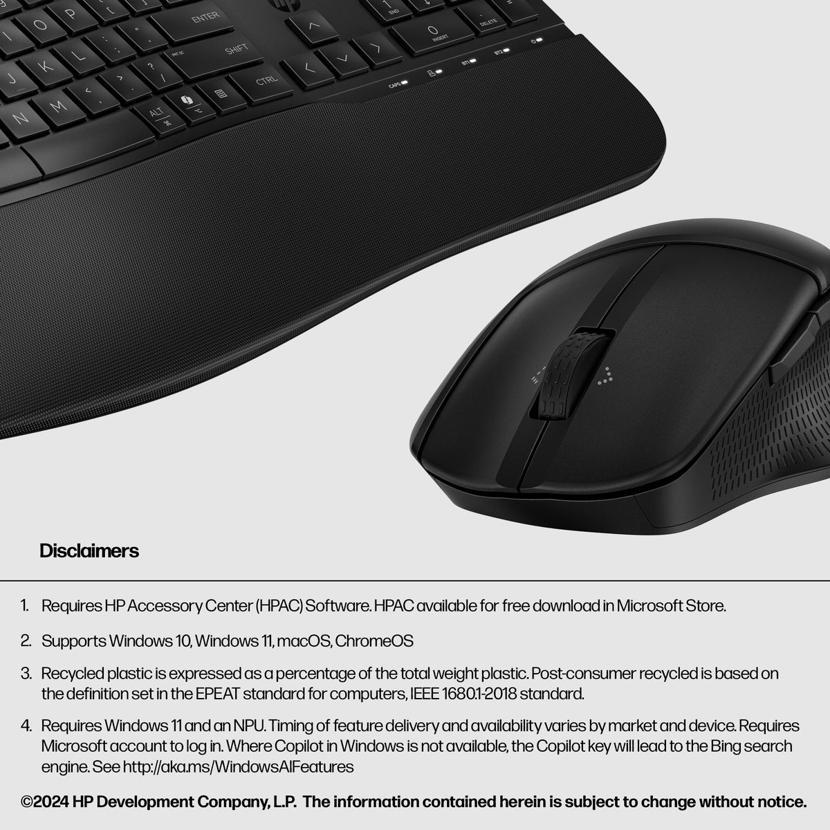 HP 685 Comfort Dual-Mode Wireless Keyboard and Mouse Combo - Image 3